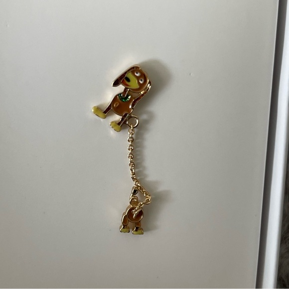 NIB Baublebar Pixar Disney slinky dog toystory double post earrings - Picture 2 of 11
